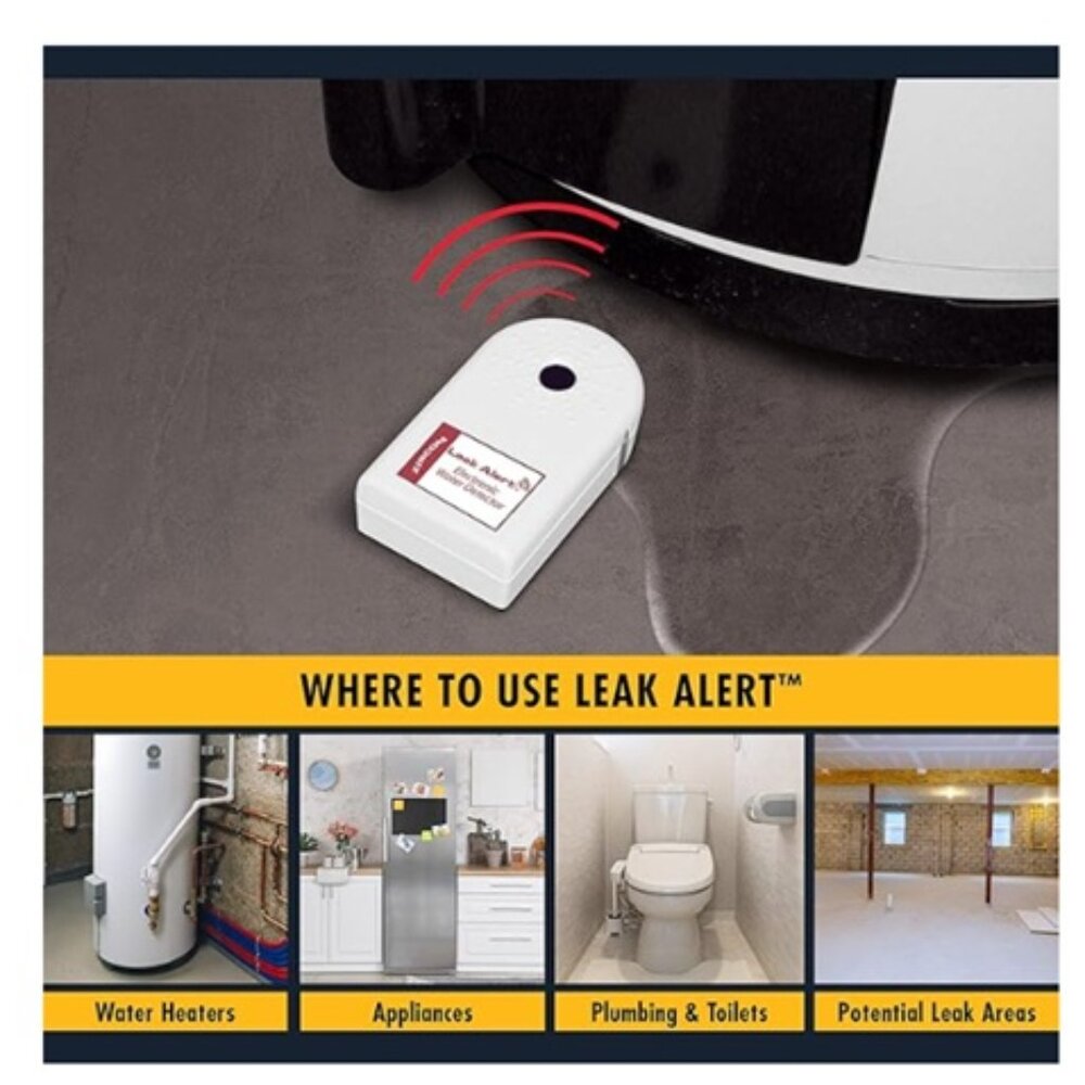 NWT Zircon Leak Alert 2- pack Water Leak Detector & Flood Sensor Alarm - Picture 3 of 3